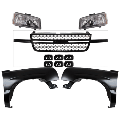 Replacement Fender Steel Primed, Front, Driver & Passenger Side, 1-year unlimited-mileage warranty KIT-022123-123