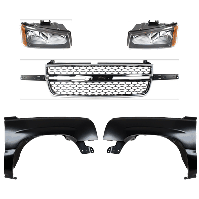 Replacement Fender Steel Primed, Front, Driver & Passenger Side, 1-year unlimited-mileage warranty KIT-022123-144
