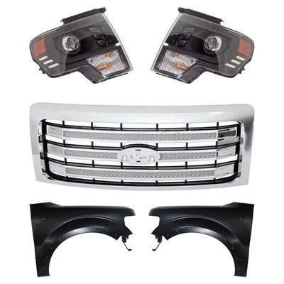 Replacement Grille Assembly Plastic Chrome Grille, 1-year unlimited-mileage warranty KIT-022423-38