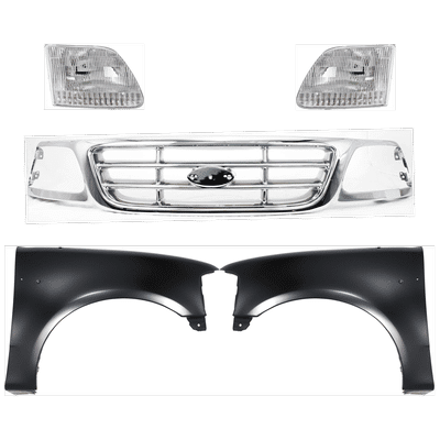 Replacement Grille Assembly Plastic Chrome Grille, 1-year unlimited-mileage warranty KIT-022423-917