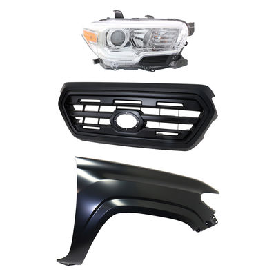 Replacement Grille Assembly Plastic Painted Black Grille, 1-year unlimited-mileage warranty KIT-031323-28101