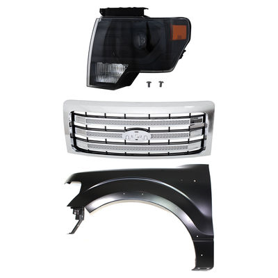 Replacement Grille Assembly Plastic Chrome Grille, 1-year unlimited-mileage warranty KIT-022423-3602