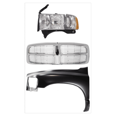Replacement Fender Steel Primed, Front, Driver Side, 1-year unlimited-mileage warranty KIT-022423-59302
