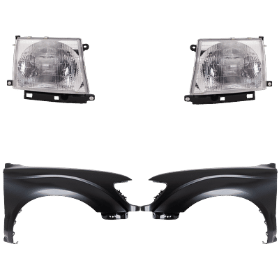 Replacement Fender Steel Primed, Front, Driver & Passenger Side, 1-year unlimited-mileage warranty KIT-031323-15603
