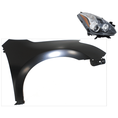 Replacement Fender Steel Primed, Front, Passenger Side, 1-year unlimited-mileage warranty KIT-030823-4604