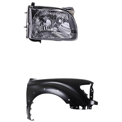 Replacement Fender Steel Primed, Front, Passenger Side, 1-year unlimited-mileage warranty KIT-031323-17404