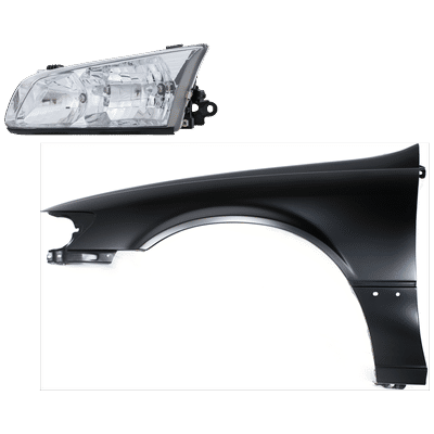 Replacement Fender Steel Primed, Front, Driver Side, 1-year unlimited-mileage warranty KIT-031323-9405