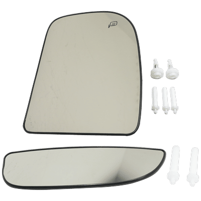 Kool Vue Towing Mirror Glass, Passenger Side, Upper & Lower, 1-year limited warranty SET-FD343GR-2