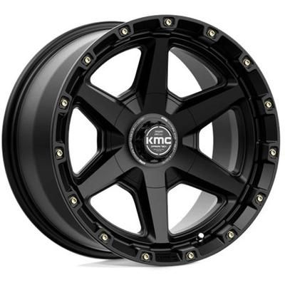 KMC Wheel Aluminum Satin Black, Lifetime limited warranty KM10129035718