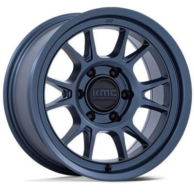 KMC Wheel Aluminum Blue, Lifetime Structural Limited Warranty With 1 Year On Finish KM729LX17856810N