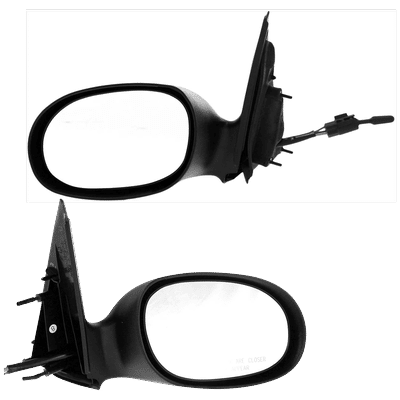JC Whitney Mirror Textured Black, Driver & Passenger Side, 1-year limited warranty SET-JCH22R