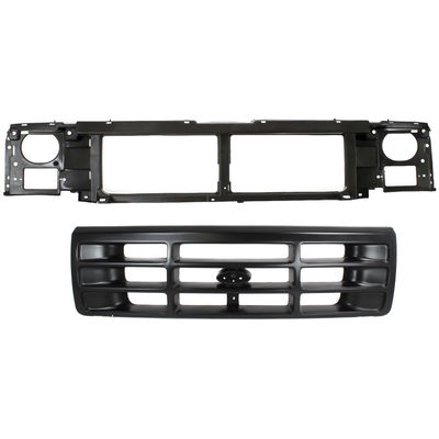 Replacement Grille Assembly Plastic Painted Black Grille, 1-year unlimited-mileage warranty KIT-071324-95