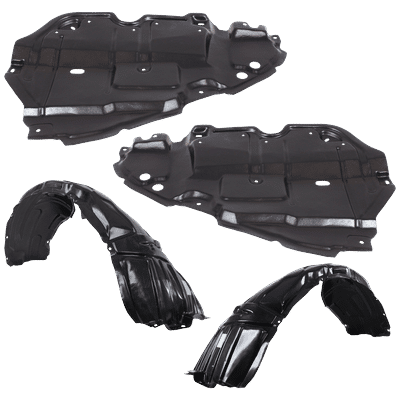 Replacement Fender Liner, Front, Driver & Passenger Side, 1-year unlimited-mileage warranty KIT-082224-C589