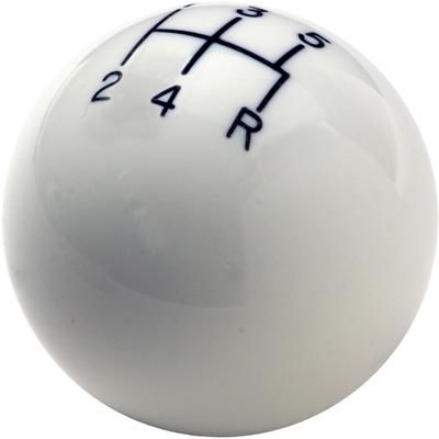 Hurst Shift Knob Plastic White Round Classic Series, 1-year limited warranty 1630008