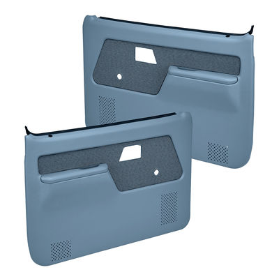 Coverlay Door Trim Panel Blue Replacement Series, Front, Driver & Passenger Side, Lifetime limited warranty 12-55N-LBL