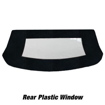 Kee Auto Top Convertible Rear Window Cloth Black, CD1019CO14SF