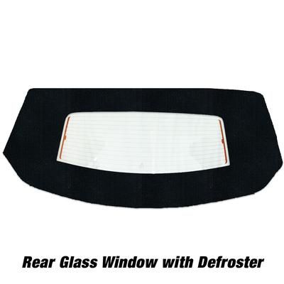 Kee Auto Top Convertible Rear Window Cloth Black, HG0136DF14SF
