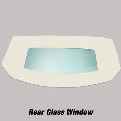 Kee Auto Top Convertible Rear Window Vinyl Ford White, HG0216TN26SP