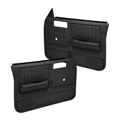 Coverlay Door Trim Panel Black Replacement Series, Front, Driver & Passenger Side, Lifetime limited warranty 18-45N-BLK
