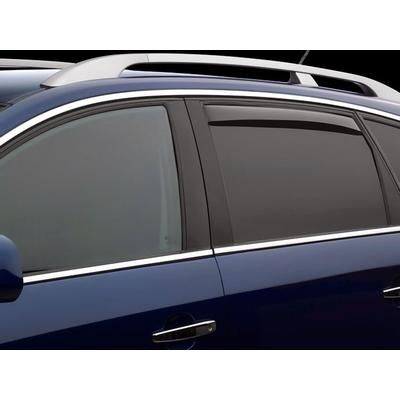 Weathertech Window Visor Acrylic Dark Smoke In-Channel Mount Type Deflector Series, Rear, Driver & Passenger Side, 81704