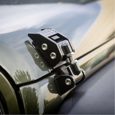 Rugged Ridge Hood Catch Steel Black, 5-year limited warranty 11210.11