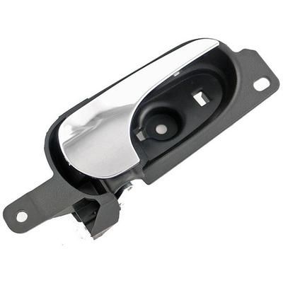 Dorman Interior Door Handle Plastic Chrome Lever with Black Bezel Help Series, Front or Rear, Passenger Side, Lifetime limited warranty 82556
