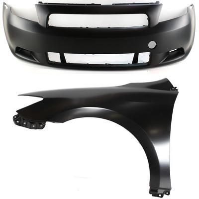 Replacement Bumper Cover Primed, Front, 1-year unlimited-mileage warranty KIT-30215-31
