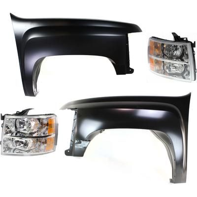 Replacement Fender Steel Primed, Front, Driver & Passenger Side, 1-year unlimited-mileage warranty KIT-32815-15