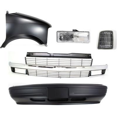 Replacement Grille Assembly Plastic Painted Silver Grille, 1-year unlimited-mileage warranty KIT-50115-23