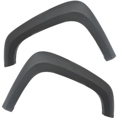 Replacement Fender Flares Plastic Textured Gray, Front, Driver & Passenger Side, 1-year unlimited-mileage warranty SET-C222709