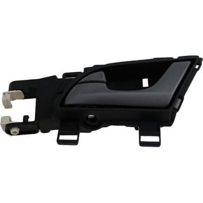 Dorman Interior Door Handle Plastic Chrome Lever with Black Bezel Help Series, Rear, Driver Side, Lifetime limited warranty 81892