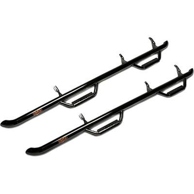 Nfab Nerf Bars Steel Powdercoated Black N-Fab Cab Length, Lifetime limited warranty with 5-year on finish G1566QC