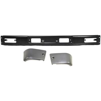 Replacement Bumper Steel Painted Black, Front, 1-year unlimited-mileage warranty KIT-110916-44