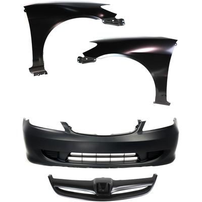 Replacement Bumper Cover Primed, Front, 1-year unlimited-mileage warranty KIT-111316-66