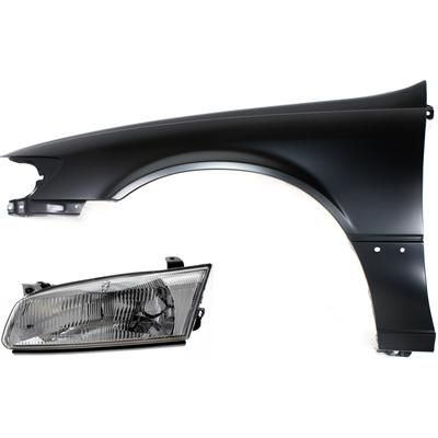 Replacement Fender Steel Primed, Front, Driver Side, 1-year unlimited-mileage warranty KIT-111416-09