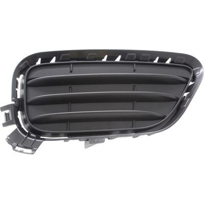 Replacement Bumper Grille Plastic Black, Front, Passenger Side, Outer, 1-year unlimited-mileage warranty REPB015567