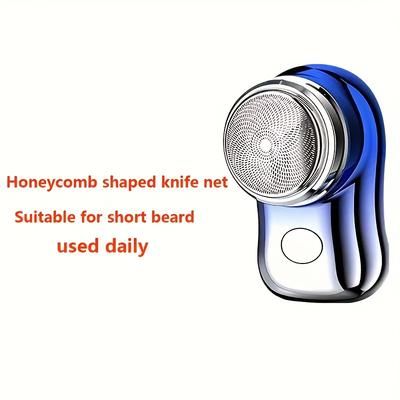 TEMU Cordless Men's Electric - Portable Rotary Shaver With , Usb Rechargeable, Digital Battery Display, Gift For Boyfriend