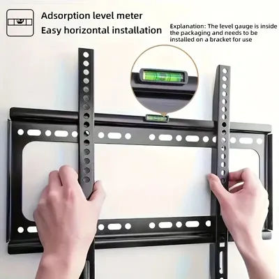 26-65inch TV Wall Mount Bracket Universal TV Mount Monitor Holder Adjustable Low Profile Flat TV Wall Mount for LCD LED Monitor