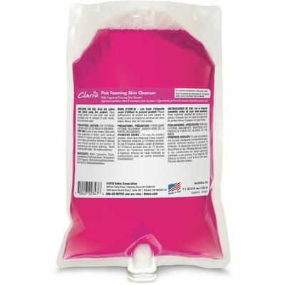 Betco Clario Pink Foaming Skin Cleanser Refills - 1.06 Quart - Kill Germs - Skin, Hand - 6 / Carton