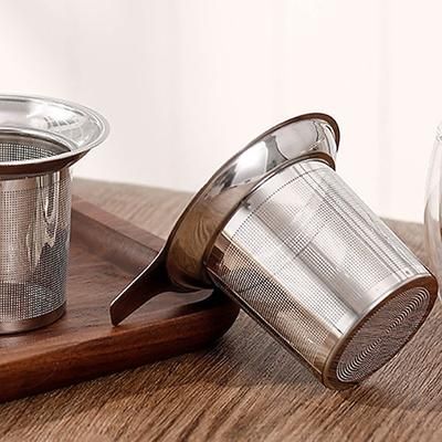 infusore per tè sfuso colino da tè a maglie extra fini infusore per tè in acciaio inox con grande capacità facile da pulire manico singolo per appendere tazze tazze teiera