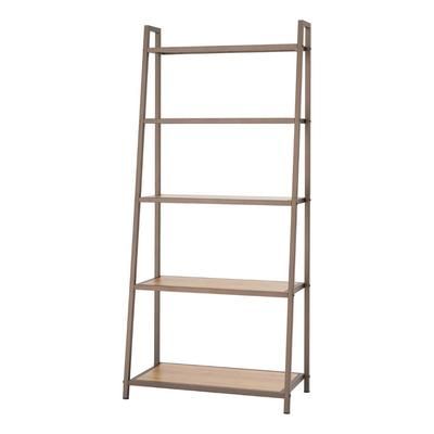 Trinity 27"W x 14"D x 60"H 5-Tier Leaning Bamboo Rack (Bronze)