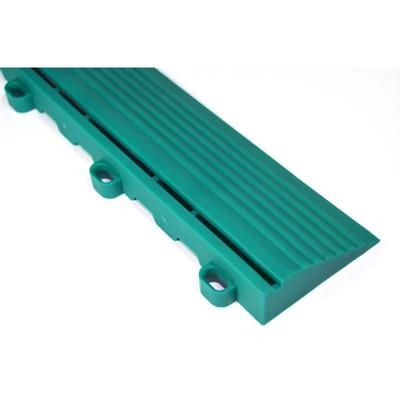 Swisstrax Teal Pro Series Looped Floor Tile Edge Piece (10 Pack)