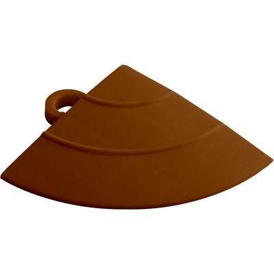 Swisstrax Chocolate Brown Home Series Corner Piece (4 Pack)