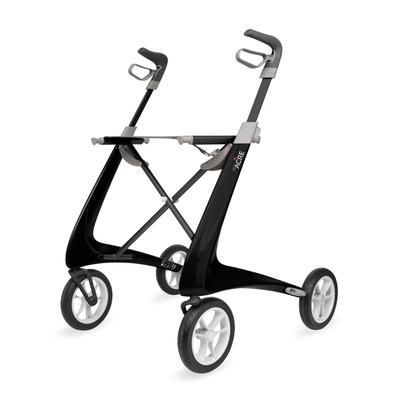 BYACRE Carbon Fiber Rollator with 18.5" W x 24" H Comfort Seat, Black, 1 EA (BYA100LGBK)