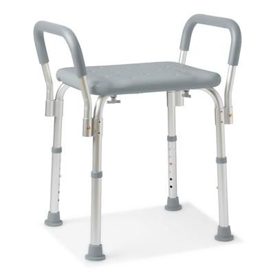Medline Knockdown Shower Chair With Arms, Without Back, 1/EA (MDS89740RWAH)