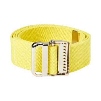 Medline Cotton Gait/Transfer Belt with Metal Buckle, 2" x 54", Yellow, 1 EA (MDT821203YS)