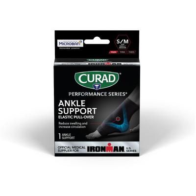 Curad Performance Series IRONMAN Elastic Pull-Over Ankle Support, Size S/M, 1 EA (CURIM2610SMHH)