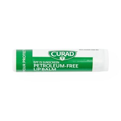 Curad Petroleum-Free SPF 15 Lip Balm, 24/PK (CUR0415Z)