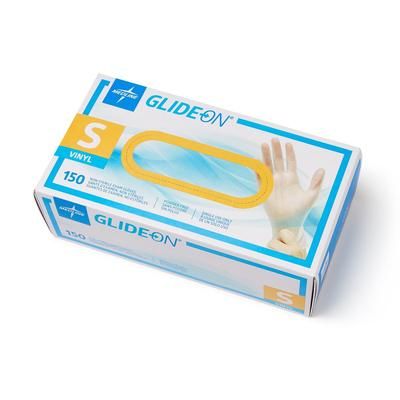 Medline Glide-On Powder-Free Vinyl Exam Gloves, Size S, 1500/CS (GLIDE511)