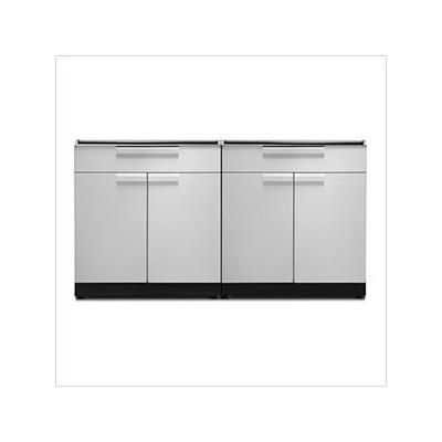 NewAge Outdoor Kitchens Stainless Steel 2-Piece Outdoor Kitchen Set (No Countertop)